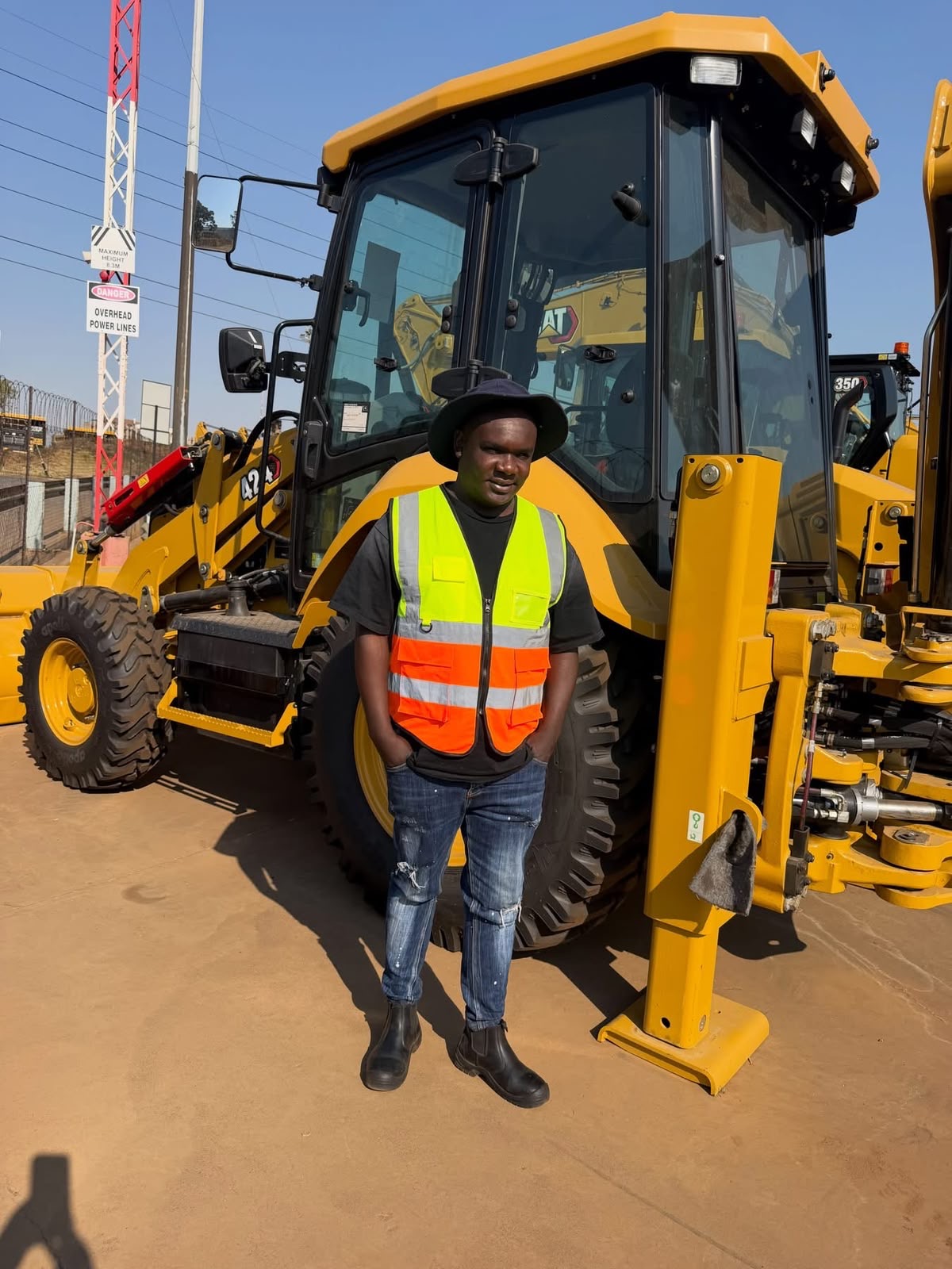 Team member with new equipment